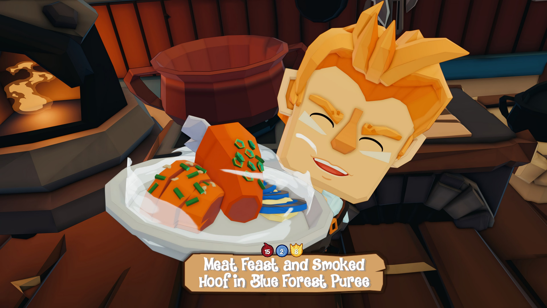 Cooking battle against a rival chef