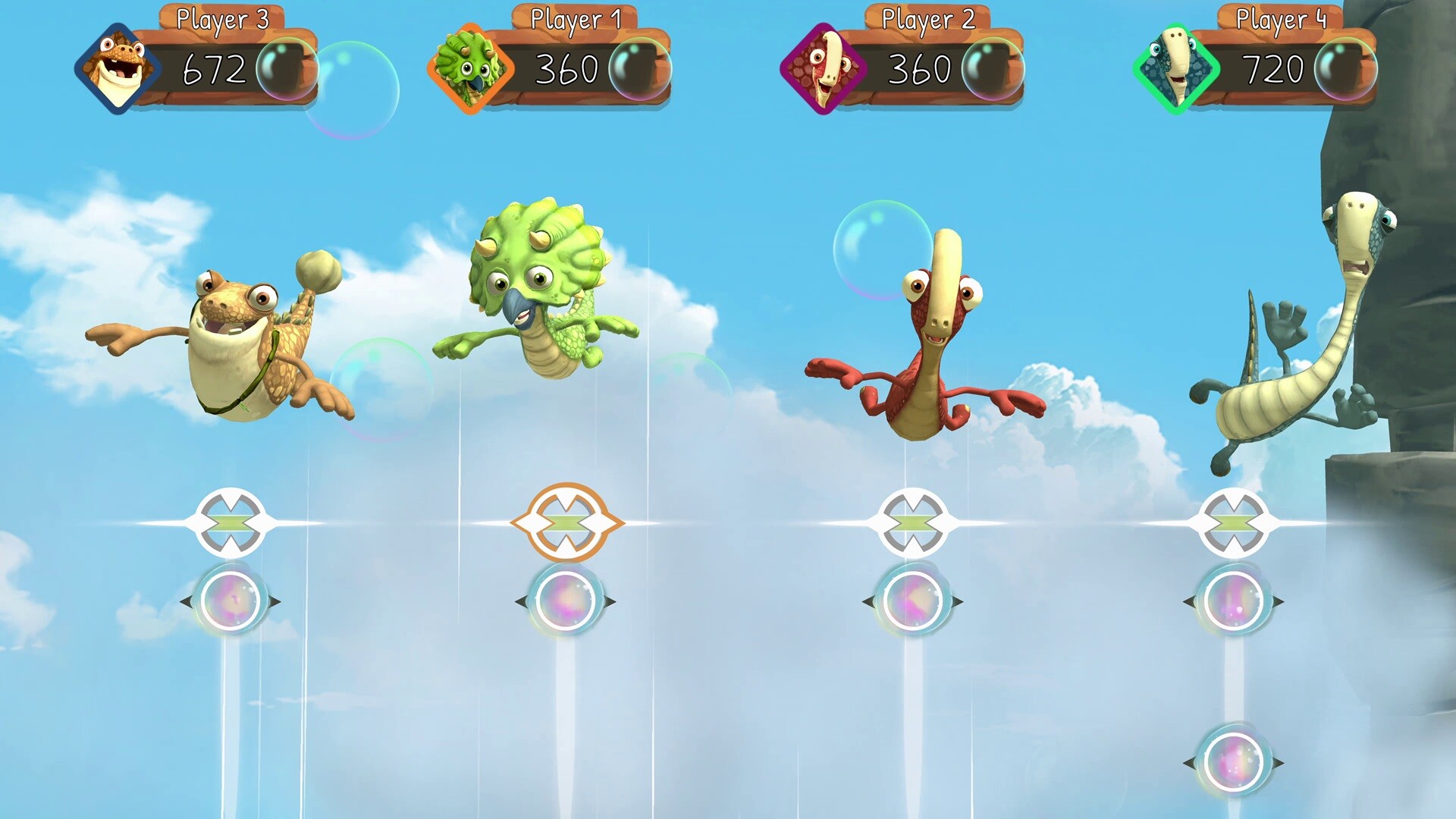 Diving mini-game