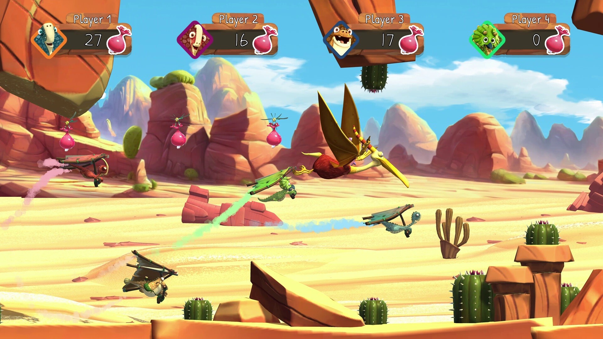 Flying race across the desert