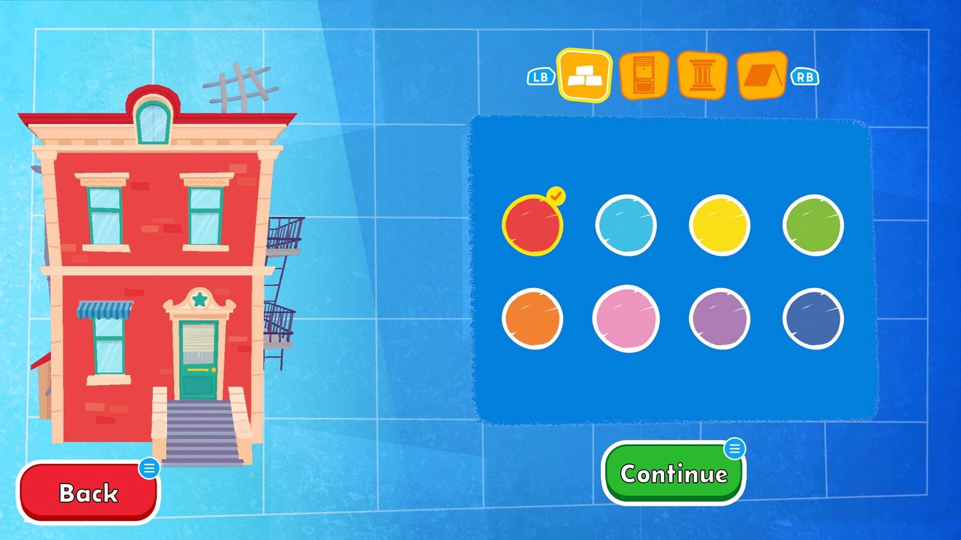 Customising the player’s home on Sesame Street